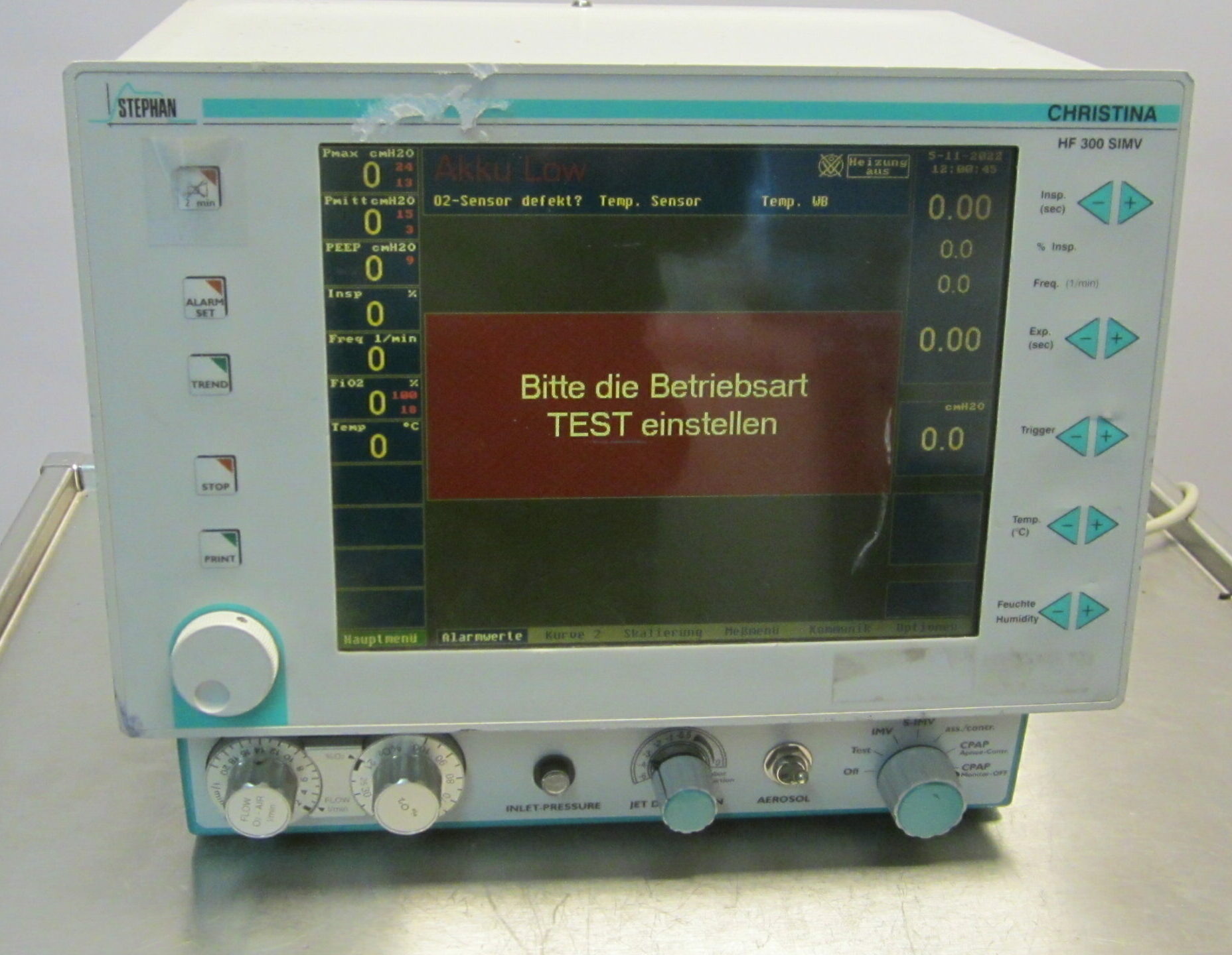 Stephan Christina HF 300SIMV Beatmungsgerät